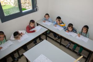 הר יונה ילדי חיידר תולדות אברהם יצחק חורף תש"פ בתוך כיתה