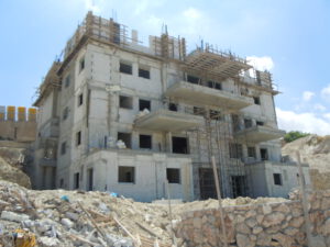 בניין בפרויקט בעלז הר יונה בתהליך בנייה